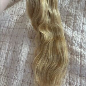 BELLAMI Golden Blonde Volume Weft Hair Extensions, full head of hair